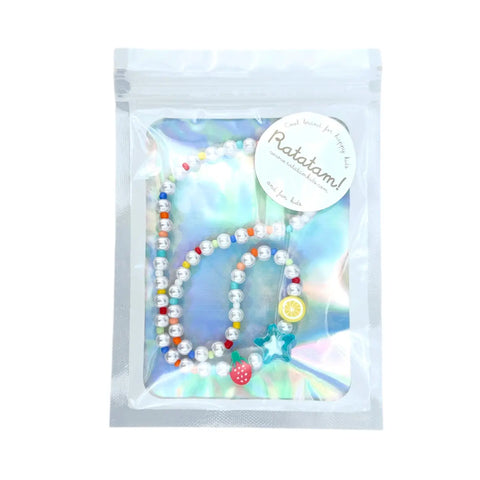 COLLIER ENFANT ÉLASTIQUE - PERLES