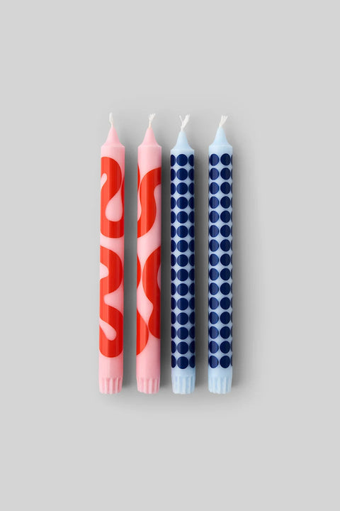 BOUGIES CHANDELLES - GRAPHIQUES (x4)