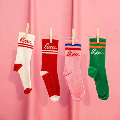 CHAUSSETTES COLORÉES - BISOUS