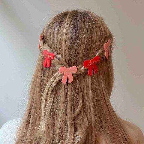 BARRETTES À CHEVEUX - NOEUD