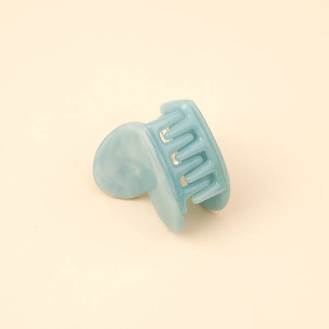 MINI PINCE À CHEVEUX - COEUR BLEU