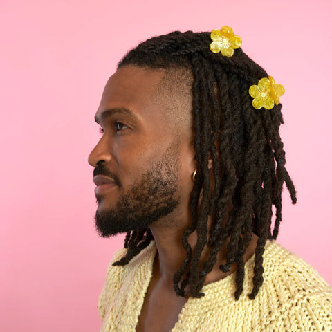 PINCE À CHEVEUX - FLEURS (FLOWER POWER)