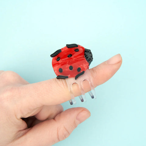 MINI PINCE À CHEVEUX - COCCINELLE
