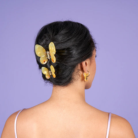 PINCE À CHEVEUX - PAPILLONS