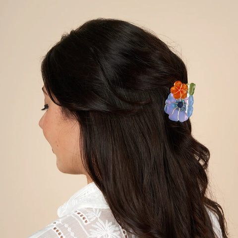 PINCE À CHEVEUX - FLEURS (FLOWER POWER)