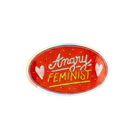 STICKER BRODERIE BRILLANT - ANGRY FEMINIST