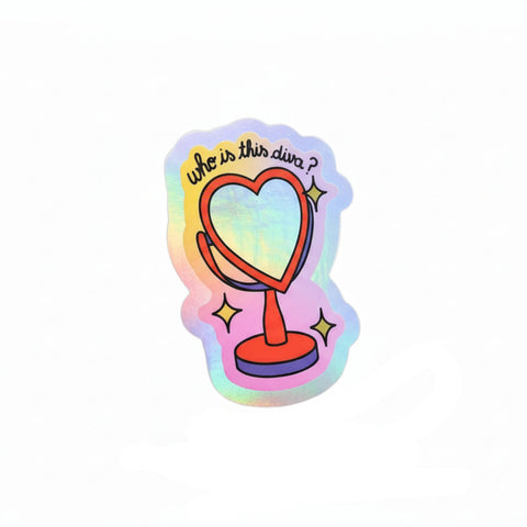 STICKER BRILLANT - WHO IS THIS DIVA ?