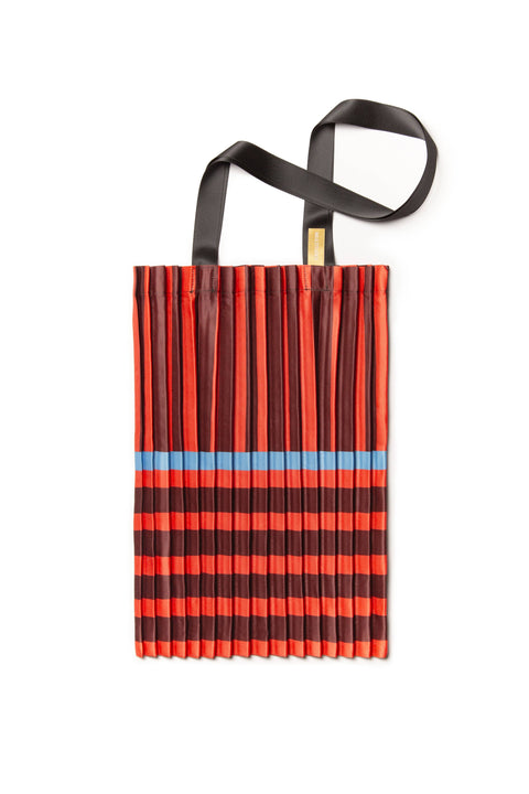 TOTE BAG LEGER GRAPHIQUE - SOIE SYNTHETIQUE PLISSÉE