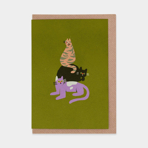 CARTE DE VOEUX - CHATS MIGNONS