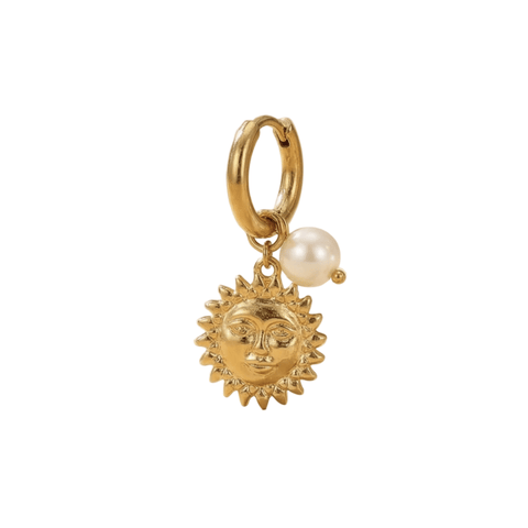 MONO BOUCLE BRELOQUE OR - SOLEIL OU LUNE