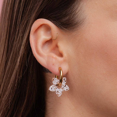 BOUCLES D'OREILLES PAILLETTES - CREOLES TIARÉ