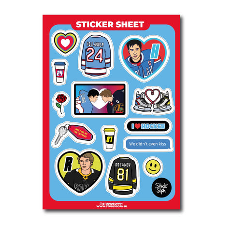 PLANCHE 15 STICKERS - HEATED RIVALRY