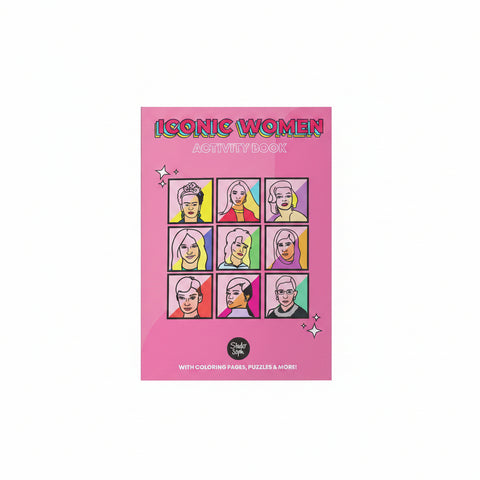 LIVRE DE JEUX & COLORIAGE - ICONIC WOMEN