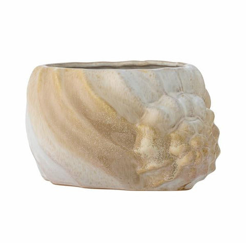 CACHE POT CERAMIQUE - COQUILLAGE