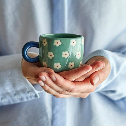 PETITE TASSE CERAMIQUE - FLEURS