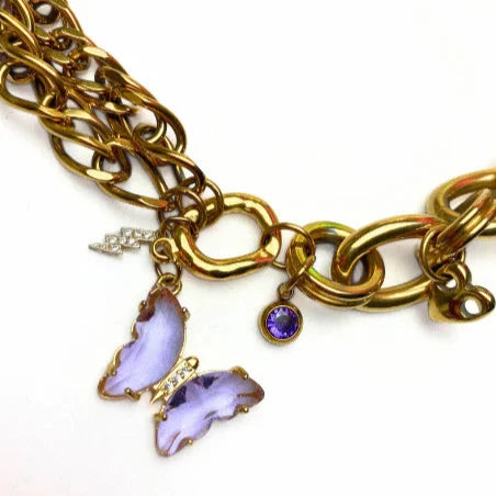 COLLIER UPCYCLÉ - BONNIE BUTTERFLY