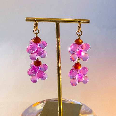 BOUCLES D'OREILLES - DAHLIA DOUBLE