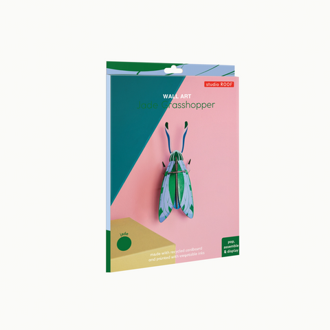 DECORATION MURALE BRILLANTE SAUTERELLE - JADE GRASSHOPPER