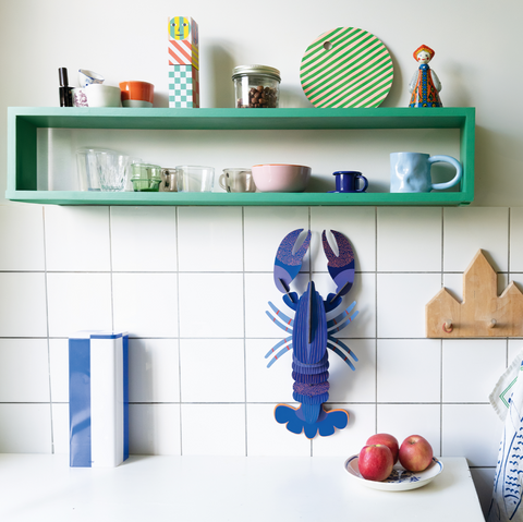 DECORATION MURALE HOMARD - LAPIS BLUE LOBSTER