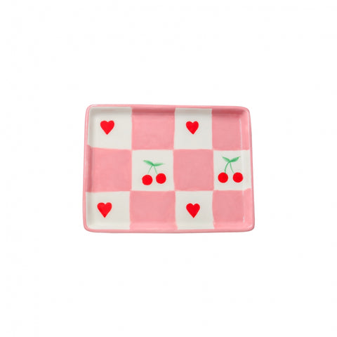 PLATEAU CÉRAMIQUE CERISE CHERRY CHARM- JAVIER