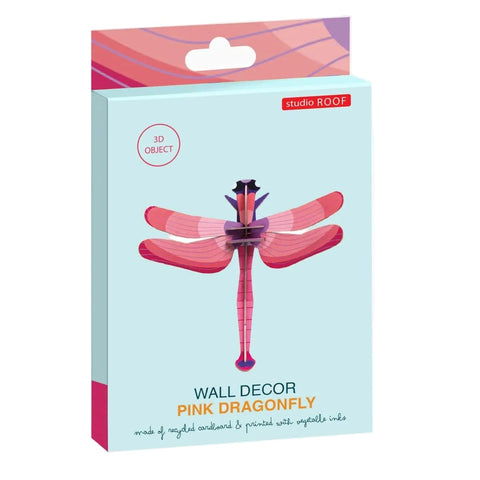 DECORATION MURALE LIBELLULE - RUBY DRAGONFLY