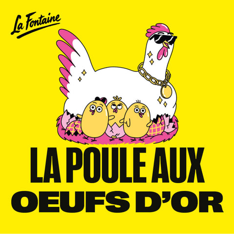 OEUFS DE PAQUES CHOCOLAT LAIT BIO - POULE AU OEUFS D'OR (x5)