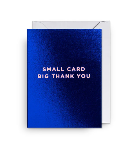 CARTE MÉTALLISÉE REMERCIEMENTS - BIG THANK YOU