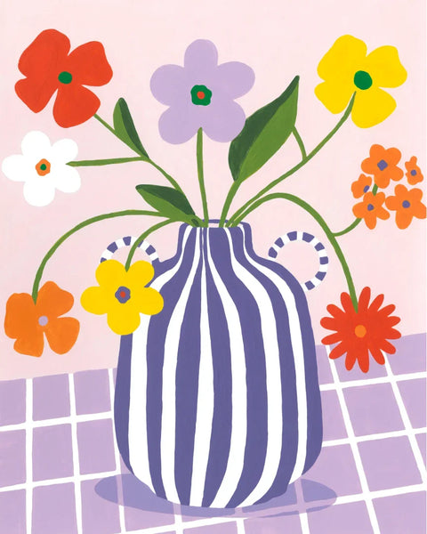PEINTURE AU NUMERO - SUNDAY FLOWERS