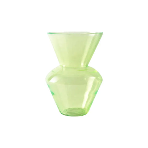 VASE VERRE JAUNE FLUO - NECK