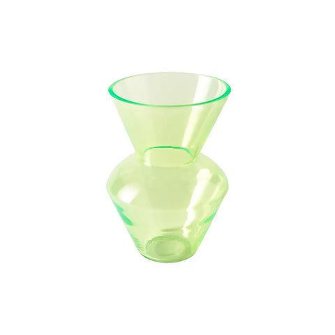 VASE VERRE JAUNE FLUO - NECK