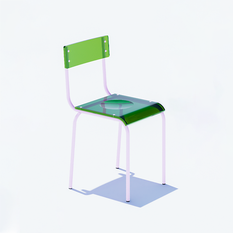 CHAISE - PLEXIGLASS ACRYLIQUE - COLORS
